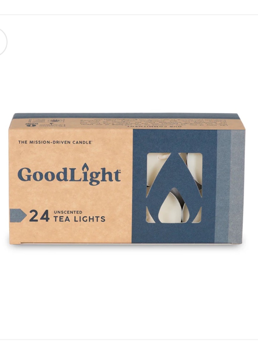 GoodLight Unscented Tea Lights - 20 candles left